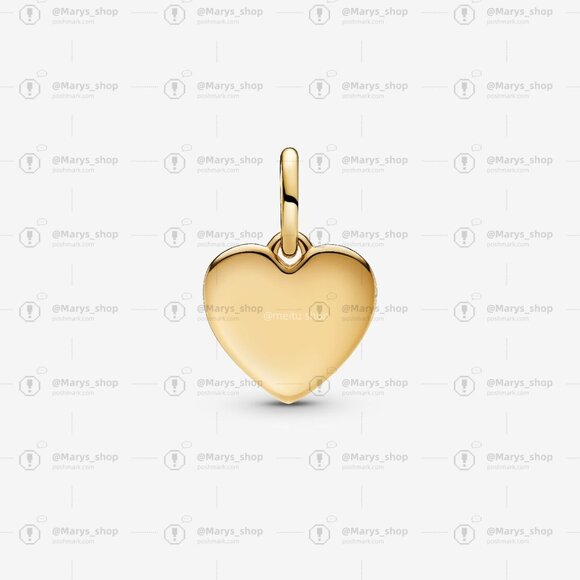 Pandora Engravable Love Heart Dangle Charm - Picture 2 of 7